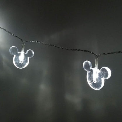 1.65m 10LEDs Decorative Cartoon Animal Mouse Night Mood Light Romantic Lamp for Home Indoor Bedroom Party Festival Décor(White)
