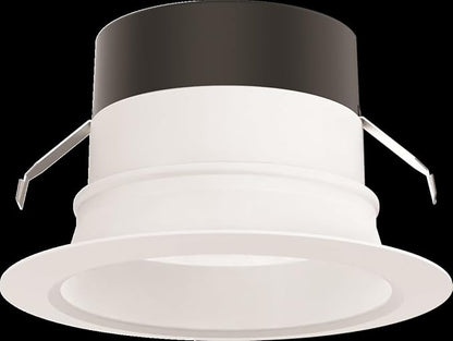 Juno E Series 4" LED Ceiling Light, Smooth Trim Recessed Lighting with 5-in-1 Switchable White Color, 700 Lumens, Wet Rated LED Downlight, Dimmable, White