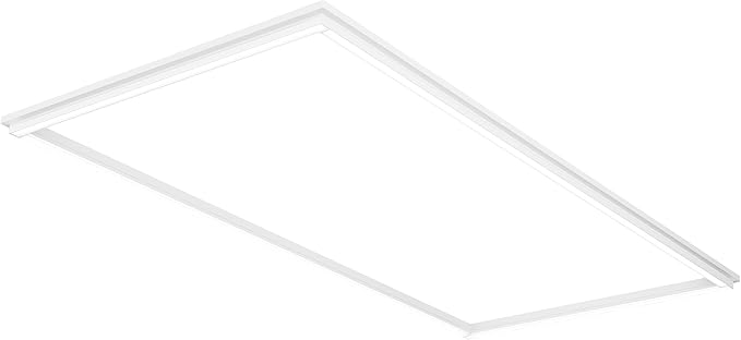 Lithonia Lighting Frame 2x4 LED Lay-in Ceiling Light, 2 ft. x 4 ft. Lighting Fixture for Offices and Classrooms, 4000/5000/6000 Adjustable Lumen Output, 3500/4000/5000 Switchable Color Temperature