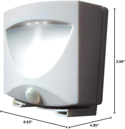 Maxsa 43341 Motion Activated Weatherproof Indoor / Outdoor Wireless LED Night Light, (3-Pack) - White