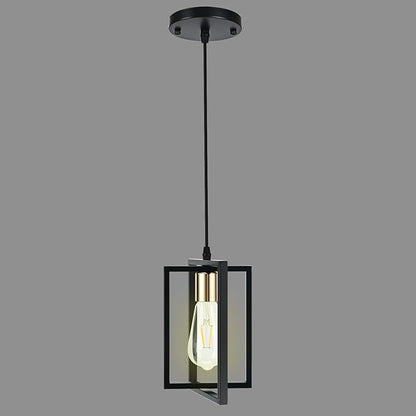 Black Pendant Lights Kitchen Island, Industrial Hanging Light Fixture with Durable Metal Shades, 1 Pack Kitchen Island Lighting for Dining Table, Entryway, Restaurant