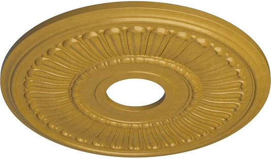 Ekena Millwork CM16MLIGS 16"OD X 3 5/8"ID X 3/4"P Melonie Ceiling Medallion Fits Canopies Up to 6 3/8", Iridescent Gold