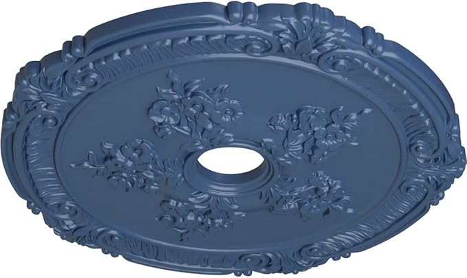 Ekena Millwork CM26ATAMF 26"OD X 3 3/4"ID X 1 1/2"P Attica With Rose Ceiling Medallion Fits Canopies Up To 4 1/2", Americana