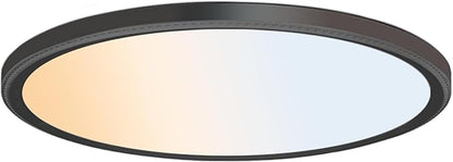 WKONCLDY 5CCT 3000k//3500k/4500k//5000k/6000k Selectable, Dimmable Led Flush Mount Ceiling Light, 20 Inch 5000LM Round Modern Flat Panel,Super Slim for Living Dining Kitchen Bedroom Room