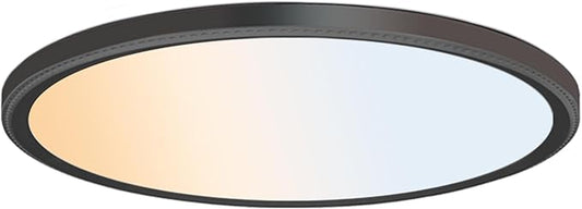 WKONCLDY 5CCT 3000k//3500k/4500k//5000k/6000k Selectable, Dimmable Led Flush Mount Ceiling Light, 20 Inch 5000LM Round Modern Flat Panel,Super Slim for Living Dining Kitchen Bedroom Room