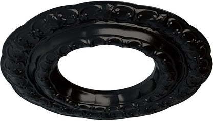 Ekena Millwork Lisbon Ceiling Medallion, Jet Black