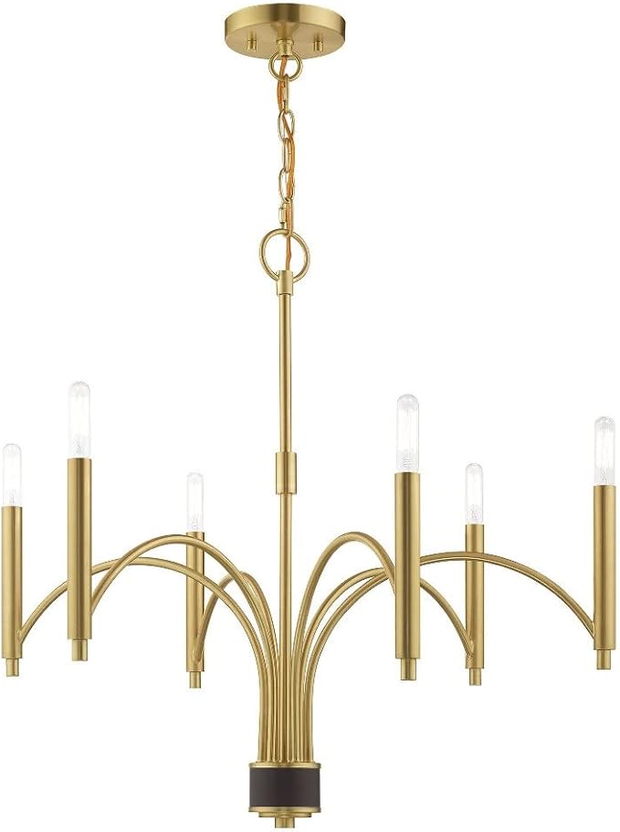Livex Lighting 6 Lt Brushed Nickel Chandelier