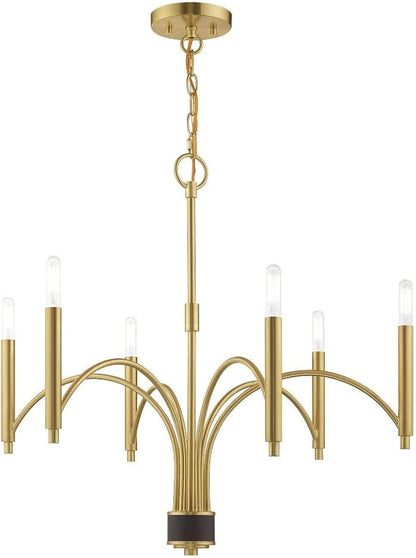 Livex Lighting 6 Lt Brushed Nickel Chandelier