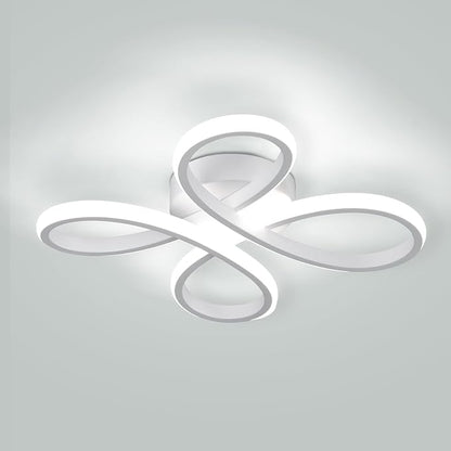 ADISUN Modern LED Ceiling Light, 6000K Semi Flush Mount Ceiling Light Fixture, Modern Unique Lights for Living Room Bedroom Corridor Aisle Hallway (L11.5*W11.5*H1.18)