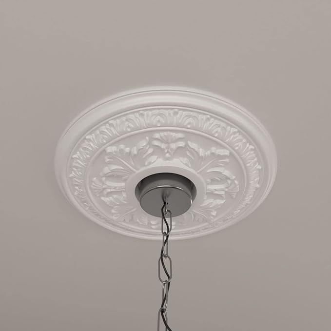 15 3/8"OD x 4 1/4"ID x 1 1/2"P Baltimore Ceiling Medallion (Fits Canopies up to 5 1/2")