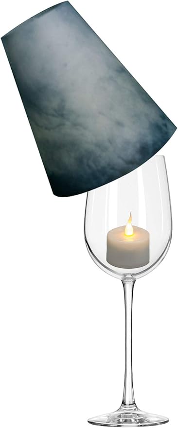 Royal Designs Vellum Tea Light Paper Wine Glass Lampshade, Blue Sky, Set of 20 (TLS-1003A-20)