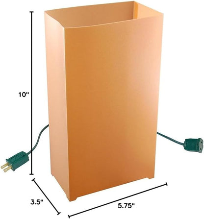 LumaBase Electric Luminaria Kit, Tan - Set of 10
