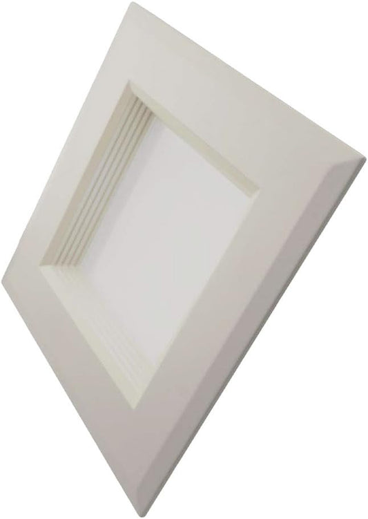 NICOR Lighting 6 inch White Square LED Recessed Downlight in 2700K (DQR6-10-120-2K-WH-BF)