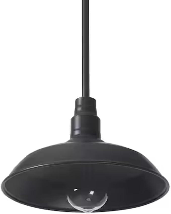 Mini Pendant Light, 10"" Vintage Farmhouse Decor Adjustable for Kitchen, Restaurant, Dining Room, Cafe, Patio, Entryway, Yard, Waterproof Pendant in Brown Finish, SHEL000056