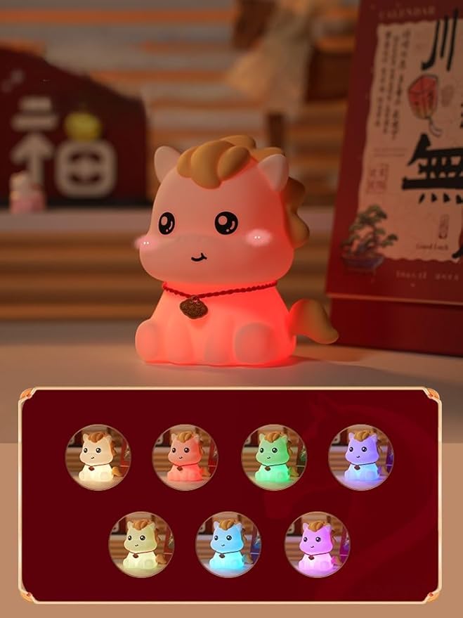 QANYI Horse Night Light, Horse Gifts for Girls, Rechargeable and Dimmable Cute Horse Lamp with Soft Touch, 2026 Christmas Gift Birthday Holiday and White Elephant Gifts for Girls Horse Lover Gift Idea
