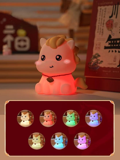QANYI Horse Night Light, Horse Gifts for Girls, Rechargeable and Dimmable Cute Horse Lamp with Soft Touch, 2026 Christmas Gift Birthday Holiday and White Elephant Gifts for Girls Horse Lover Gift Idea