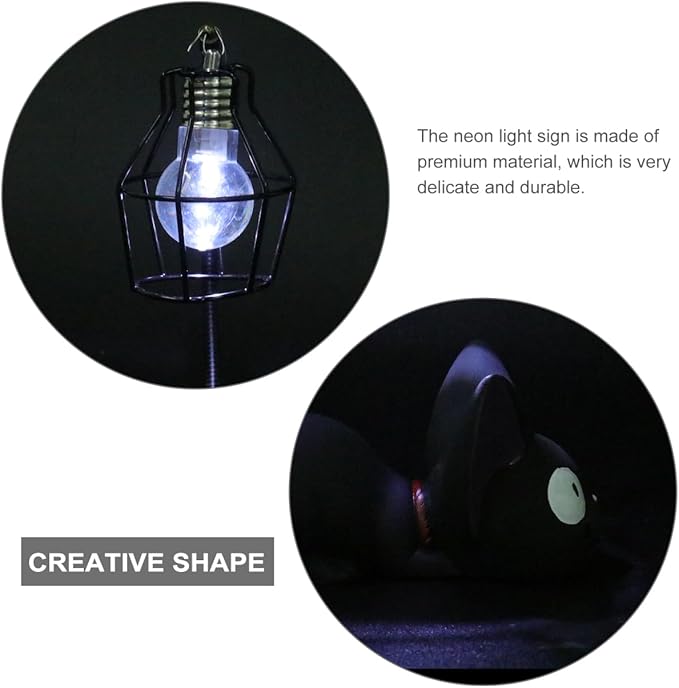Resin Cat Design lamp Creative Night Light Desk Lamp with Iron Wire Lampshade – Creative Cat Table for Bedroom, Living Room, or Bedside (3.1 x 4.7 x 6.7 Inches)