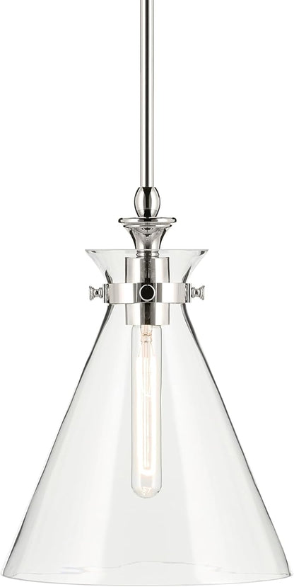 Kichler Larkin 3-Light Linear Pendant Light Fixture with Black Finish for Kitchen Island, Dining Room, and Bedroom Lighting, 42566BK