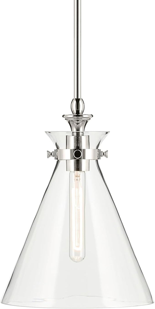 Kichler Larkin 3-Light Linear Pendant Light Fixture with Black Finish for Kitchen Island, Dining Room, and Bedroom Lighting, 42566BK