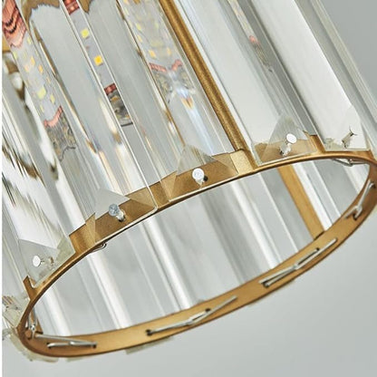 LightInTheBox 3Pcs Crystal Pendant Light Small Gold Pendant Light Modern Adjustable Chandelier Ceiling Light Fixture for Kitchen Island Bedside Cafe Restaurant (3 Color Changing)