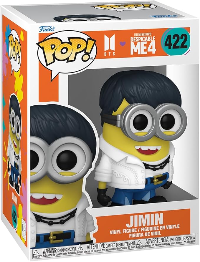 Funko POP! Rocks: Minions X BTS - Jimin - BTS + Minions - Collectable Vinyl Figure - Gift Idea - Official Merchandise - for Kids & Adults - Movies, Music Fans - Model Figure for Collectors