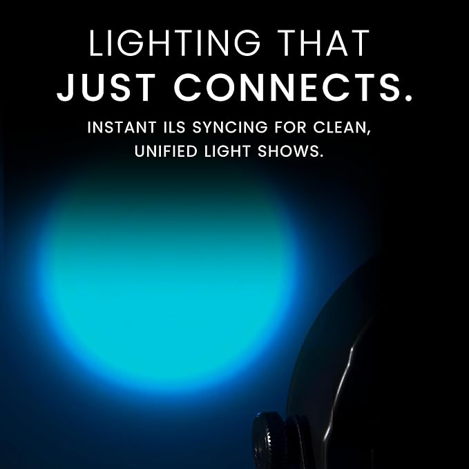 CHAUVET DJ – Slim Par 56 Ils Compact Led Wash Light | 108 RGB LEDs for Color Filled Output | Ils Compatible Coordinated Shows | On Fixture Color Control Without DMX | Power Linking Capability