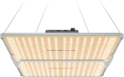 Spider Farmer SF2000Pro 200W LED Grow Light for Indoor Plants, Upgraded High Efficiency LEDs, Dimmable Full Spectrum High PPFD, Deep Penetration for Seed Starting/Vegetables/Bloom in 3x3 Grow Tent
