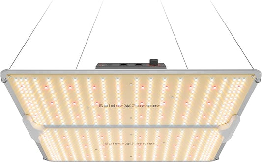 Spider Farmer SF2000Pro 200W LED Grow Light for Indoor Plants, Upgraded High Efficiency LEDs, Dimmable Full Spectrum High PPFD, Deep Penetration for Seed Starting/Vegetables/Bloom in 3x3 Grow Tent