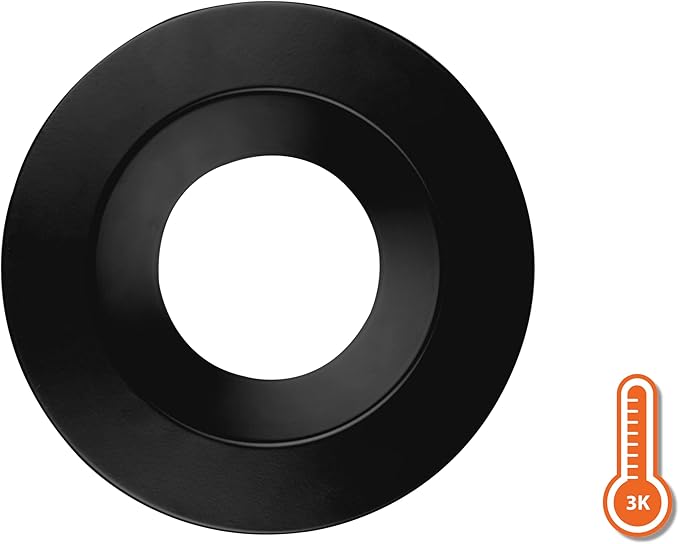 NICOR DLR566091203KBK DLR56(v6) 5/6-inch Black 900 Lumen 3000K Recessed LED Downlight