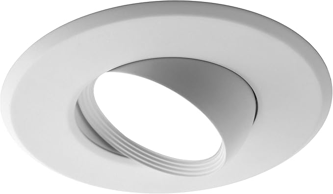 NICOR Lighting 5/6 inch Adjustable LED Eyeball Retrofit Downlight Kit in 4000K (DEB56-20-120-4K-WH)