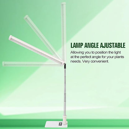 Standing LED Plant Light，Adjustable T10 Grow Light Bar, Full Spectrum Plant Grow Lamp on Stand for Indoor Plants Seed Starting, Seedlings, Veg, Flower