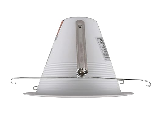 NICOR Lighting 6 inch White Airtight Recessed Cone Baffle Trim, Fits 6 inch Housings (17550A)
