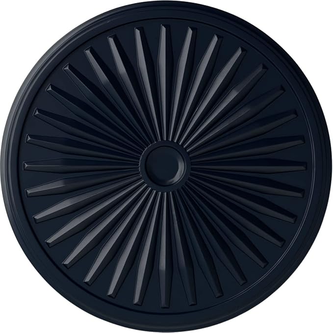 Ekena Millwork CM33LEMDF 33-1/8" x 3-1/2" x 1-3/8" Leandros Ceiling Medallion, Midnight Dream