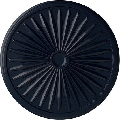 Ekena Millwork CM33LEMDF 33-1/8" x 3-1/2" x 1-3/8" Leandros Ceiling Medallion, Midnight Dream