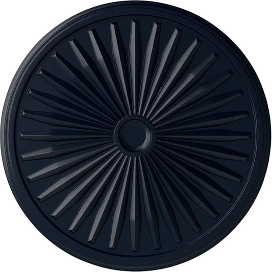 Ekena Millwork CM33LEMDF 33-1/8" x 3-1/2" x 1-3/8" Leandros Ceiling Medallion, Midnight Dream