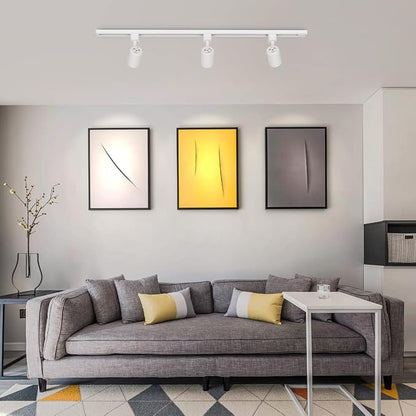 mirrea LED Track Lighting Heads Compatible with Single Circuit J Type Rail Ceiling Spotlight for Accent Task Wall Art Exhibition Lighting 6.5W 4000K Neutral White 24° White Painted Pack of 12