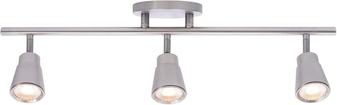 WAC Lighting, Solo 3 Light LED Energy Star Fixed Rail 3000K in Brushed Nickel