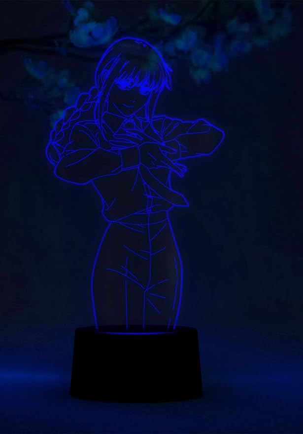 Otaku Lamps Makima Chainsaw Man – Anime Lamp Figure Night Light, 16 Color RGB LED – 3D Anime Room Décor Gift for Otaku