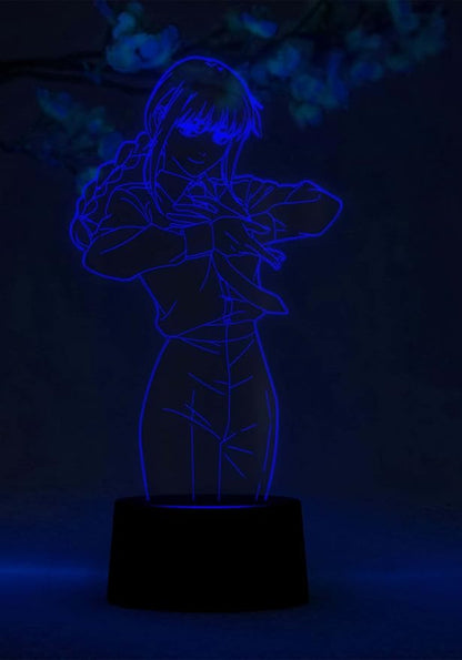 Otaku Lamps Makima Chainsaw Man – Anime Lamp Figure Night Light, 16 Color RGB LED – 3D Anime Room Décor Gift for Otaku