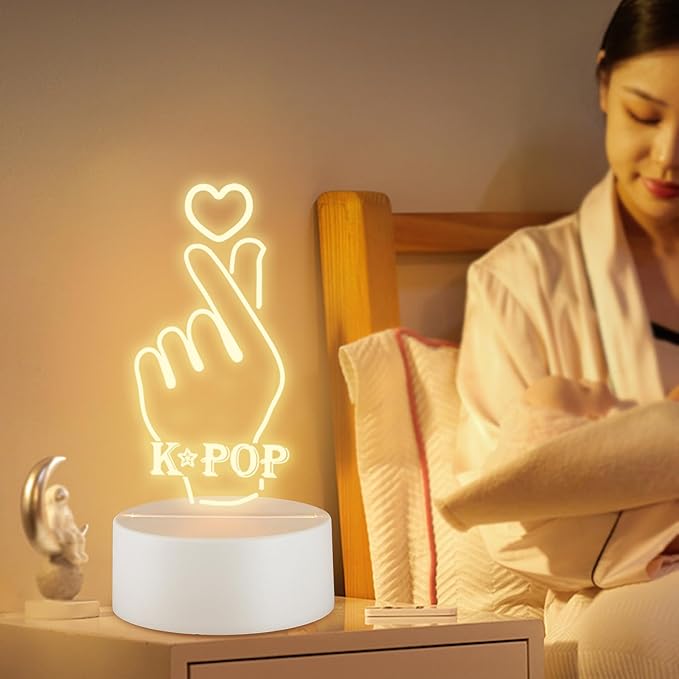 K-POP Decorative Night Light, Music-Themed Gift Crafted for K-POP Fans Choice Holiday Gifting