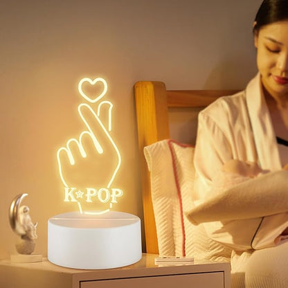 K-POP Decorative Night Light, Music-Themed Gift Crafted for K-POP Fans Choice Holiday Gifting