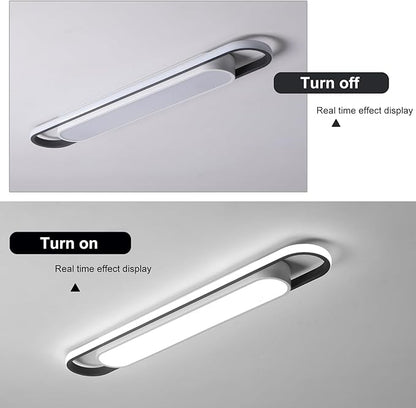 Modern LED Ceiling Lights,6500K Flush Mount Ceiling Lamp,50W Metal Smart Ceiling Chandelier Lighting Fixture for Kitchen Living Room Bedroom Dining Room Office Garage (36.2")
