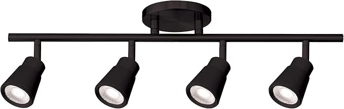 WAC Lighting, Solo 4 Light LED Energy Star Fixed Rail 3000K in Black