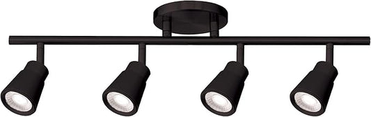 WAC Lighting, Solo 4 Light LED Energy Star Fixed Rail 3000K in Black