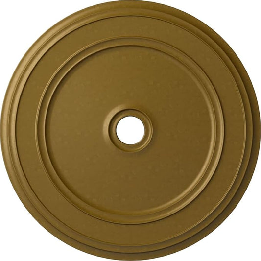 41 1/8"OD x 4"ID x 2 1/8"P Classic Ceiling Medallion (Fits Canopies up to 5 1/2"), Hand-Painted Gold