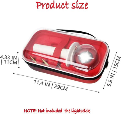 Case for Strays Lightstick - Clear Travel Carrying Storage Bag Holder for Ver.1 / Ver.2 Light Stick - Crossbody Protective Cover Merch for K-pop Fans Gift (Red)
