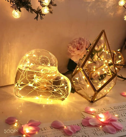 6 Pack Fairy Lights Battery Operated No Remote LED Starry String Lights 30 Micro Starry LEDs on 10ft Copper Wire Light for DIY Wedding Centerpiece Table Decorations (Copper Warm White)