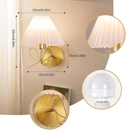 ADISUN Modern Wall Sconce Set of Two, Battery Operated Wall Sconce Remote Control Dimmable Wall Lamp Wireless Sconces for Living Room Bathroom Dining Room Corridor Staircase