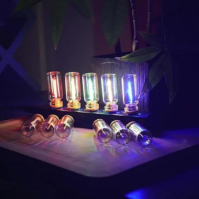 Retro Car Lamps, Touch Control USB LED Car Interior Atmosphere Lights,USB Automotive Interface Charging Night Lamps, Mini USB Lamp Camping Lights for Car, Bedroom, Hallway (Purple)