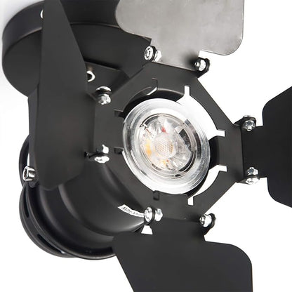 Gu10 L19 * W17cm Mini Industrial Loft Led Ceiling Spots Track Light Ceiling Downlights Spotlight Showcase Led Lighting Display for Hotel Bar Office Decor…